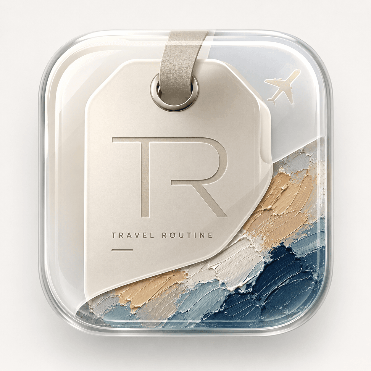 Travel Routine travel tag artwork